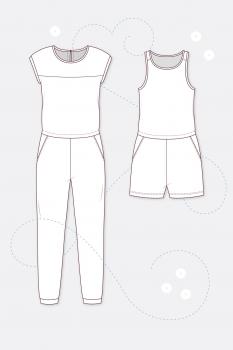 Preview: Schnittmuster Jumpsuit Joy Pattydoo